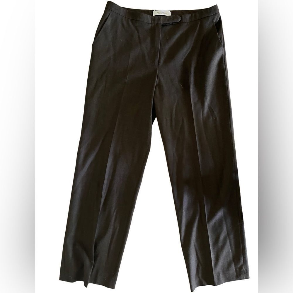 MaxMara Black Straight Leg Pants